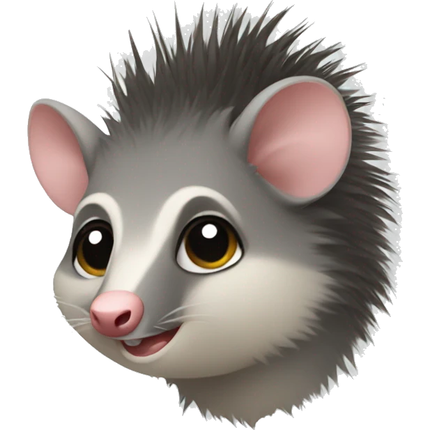 Possum with a mohawk emoji