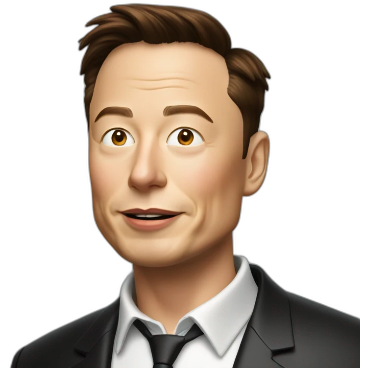 Elon Musk boit de la bière emoji