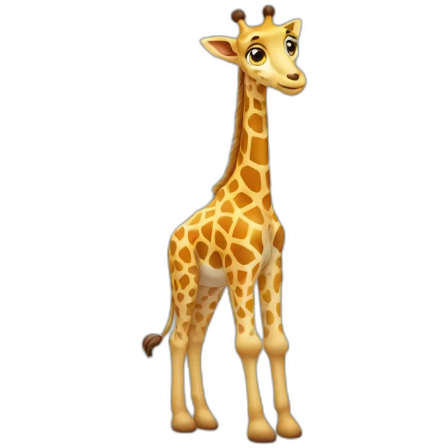 Girafe sur chat emoji