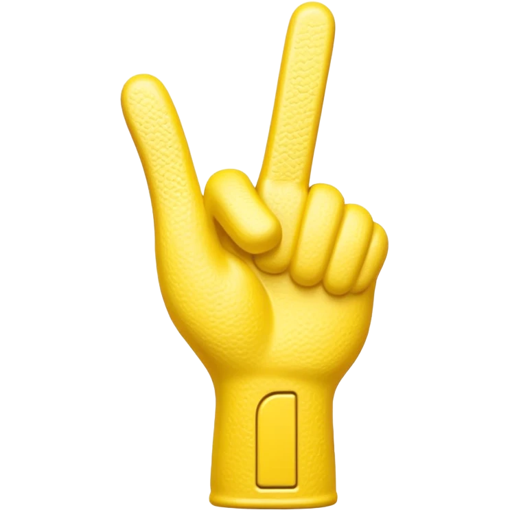 classic foam finger with #1 emoji