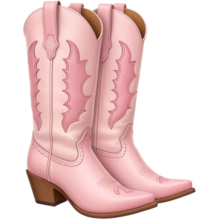 Pastel pink cowgirl boots  emoji