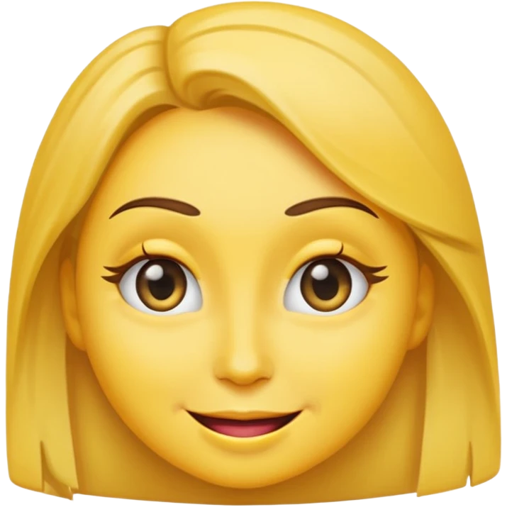 Female emoji with eye wink emoji