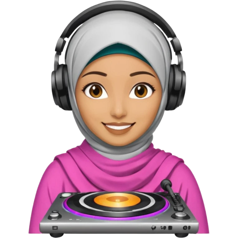 hijab DJ emoji