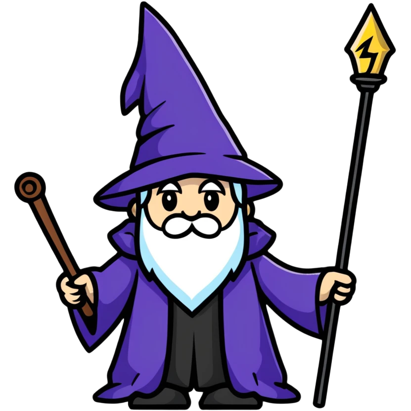 wizard wand and Hogwarts castle emoji