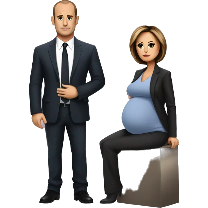Olivia Benson and Elliot Stabler pregnant emoji