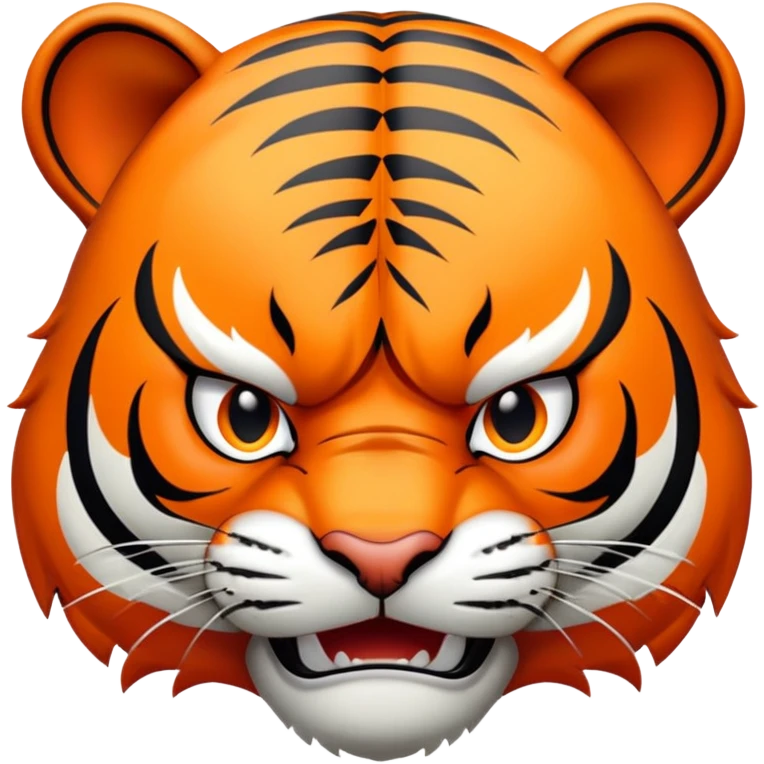 angry frustrated tiger face for Twitch emote emoji