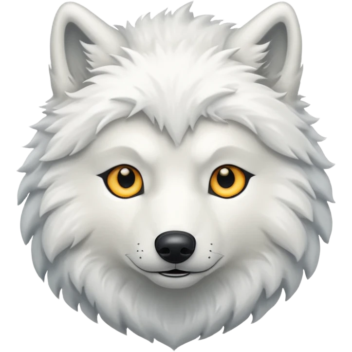 White wolf emoji emoji