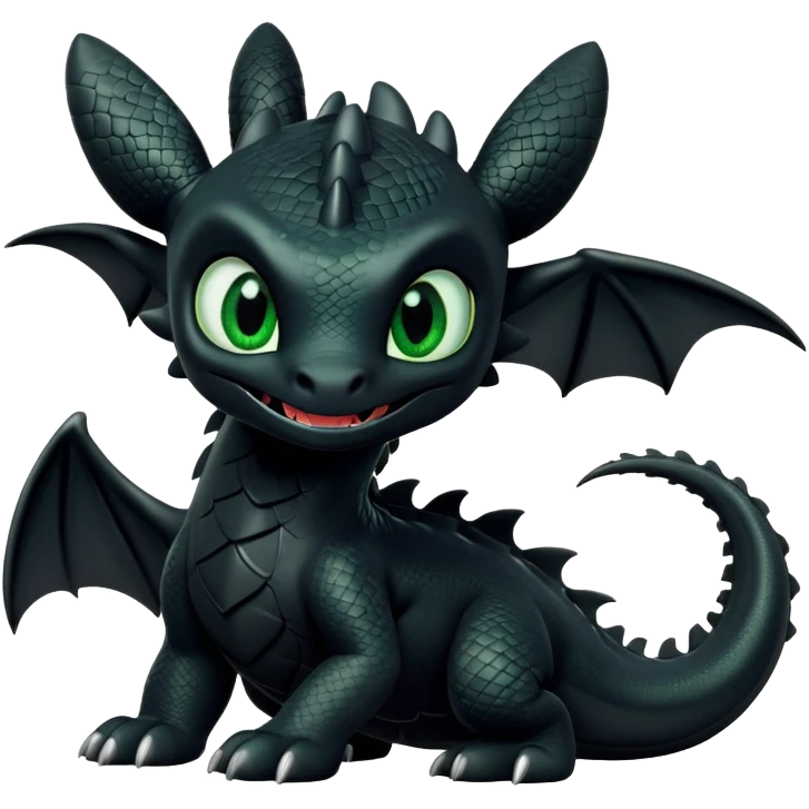 How to train your dragon toothless emoji
