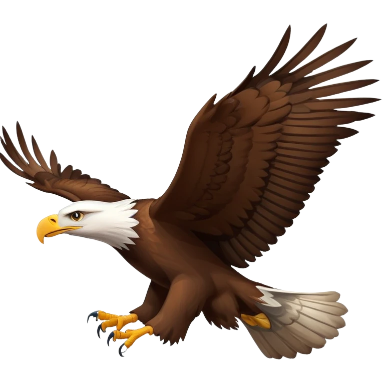 An eagle is flying. emoji