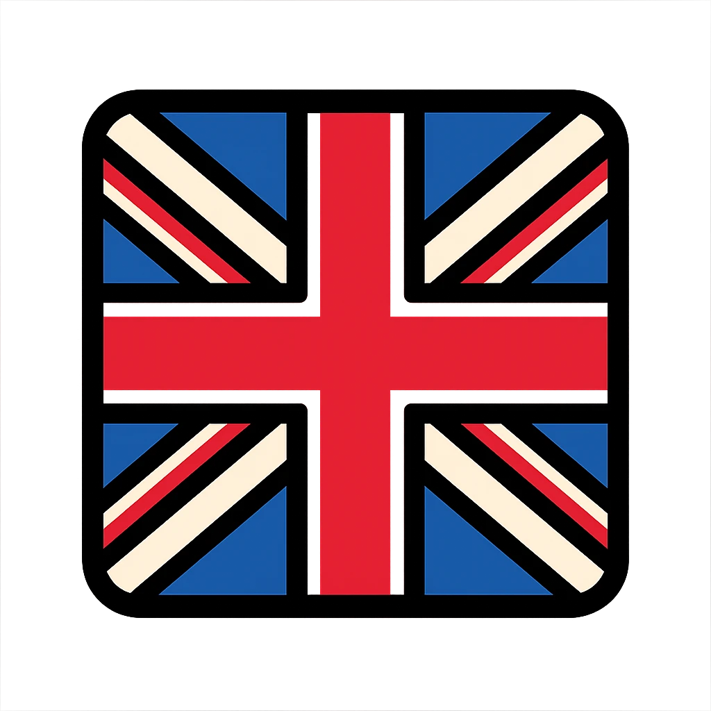 Union Jack (Great Britain flag) with accurate colors and proportions emoji