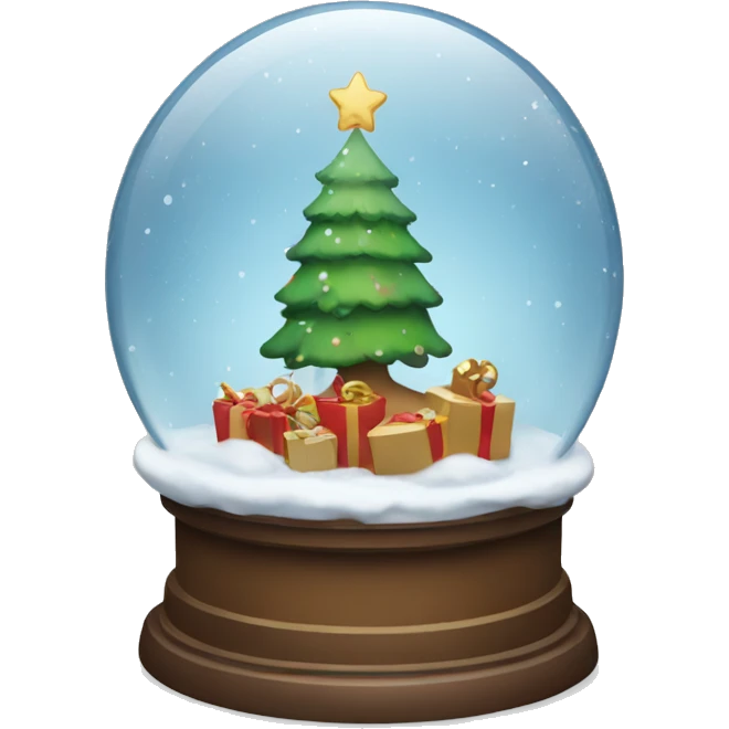 Christmas snowglobe emoji