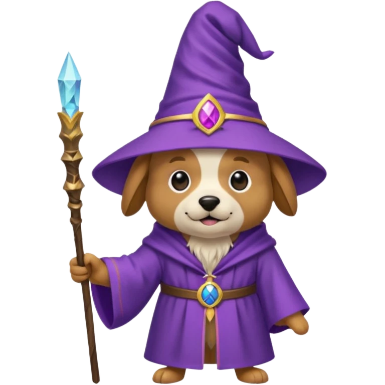 Dog wizard emoji
