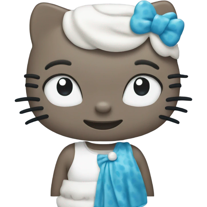 blue hello kitty emoji