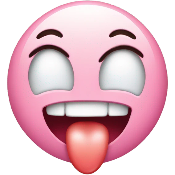 Emoji with tongue sticking out with heart eyes and drool emoji