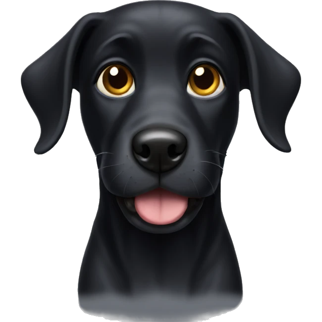 Black dog emoji