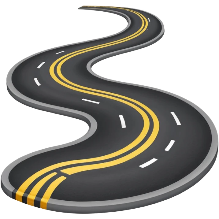winding road emoji