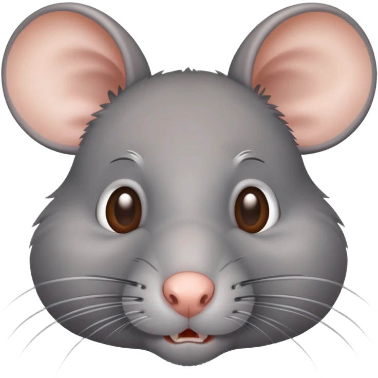 Gray rat emoji