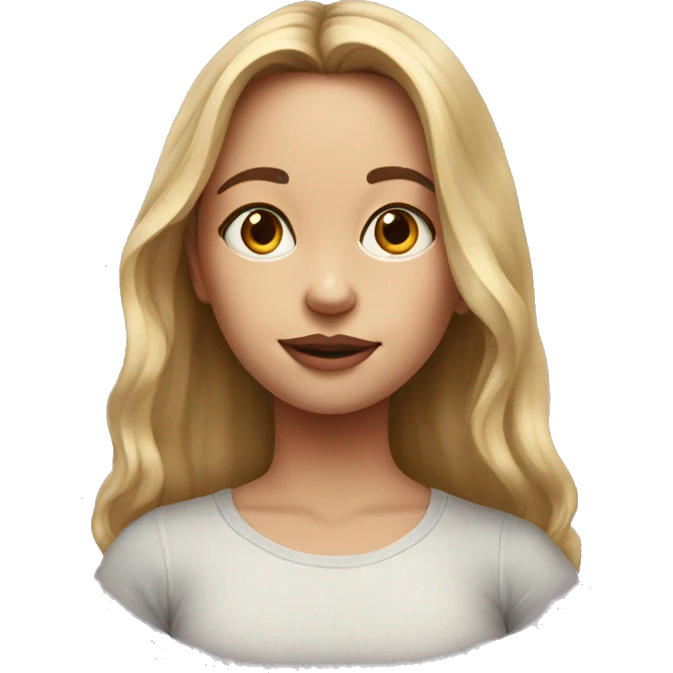 realistic portrait of girl emoji