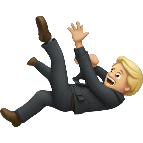 Man falling down emoji