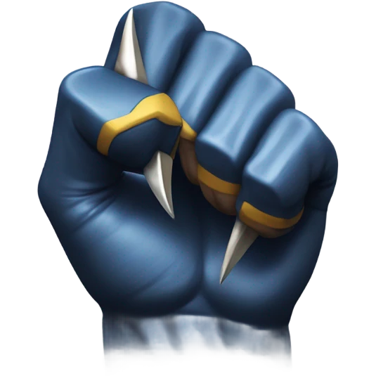 Wolverine arm with long blade claws  emoji