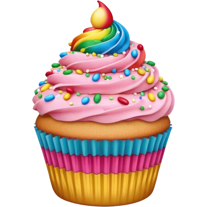 cupcake rosa emoji