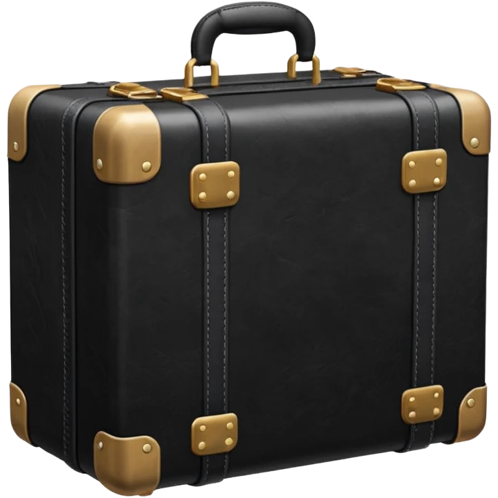 black vacation case emoji