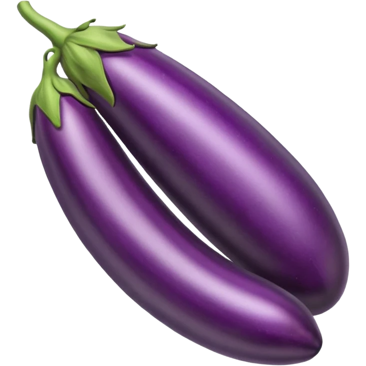 dildo shaped long eggplant emoji
