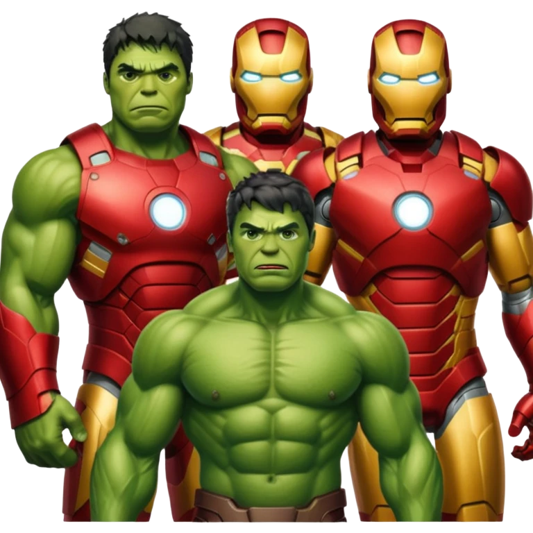 hulk e iron man emoji