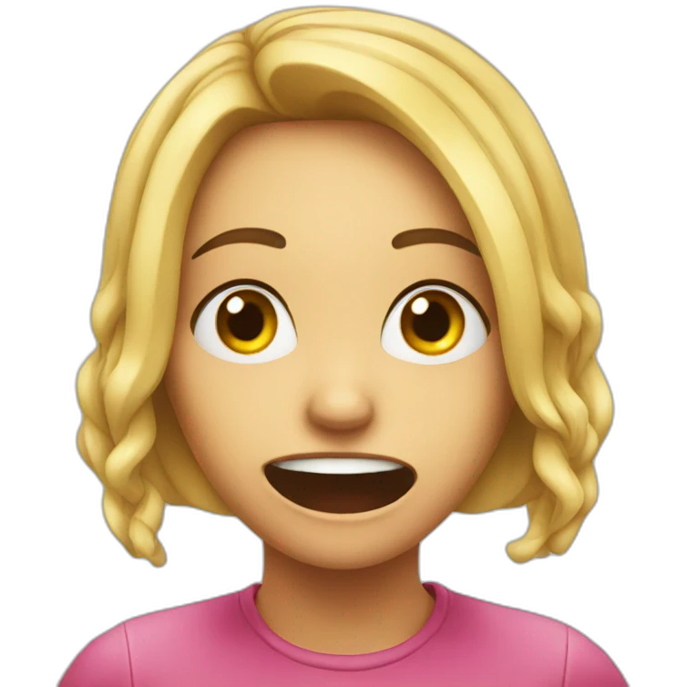 Organic chemistry girl scared emoji