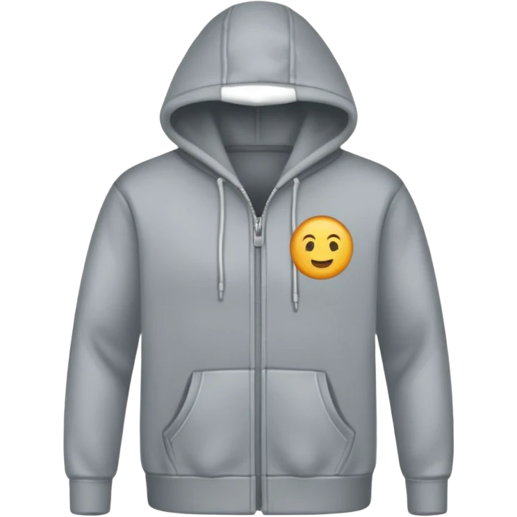 hoodie with a zip emoji