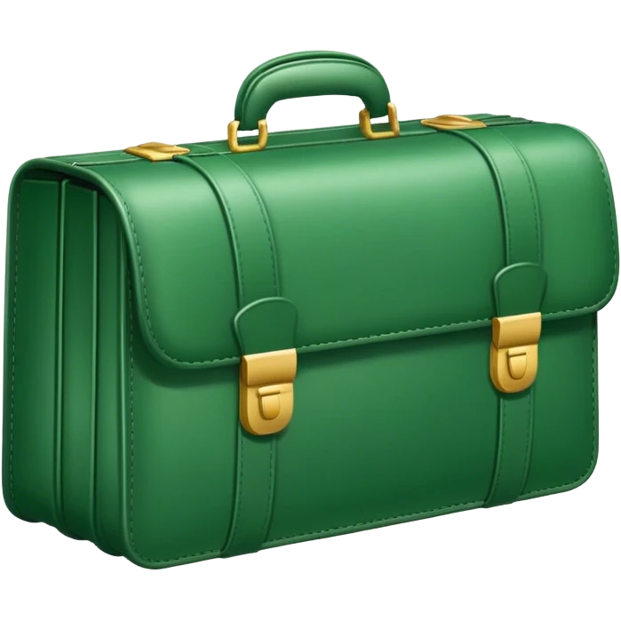green briefcase emoji