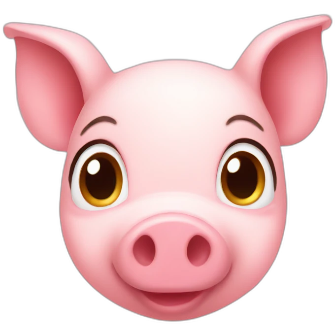 piglet heart face emoji