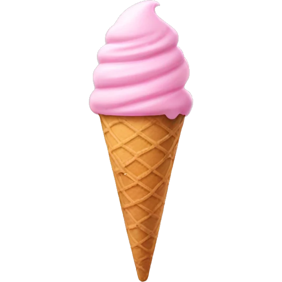 pink ice cream emoji