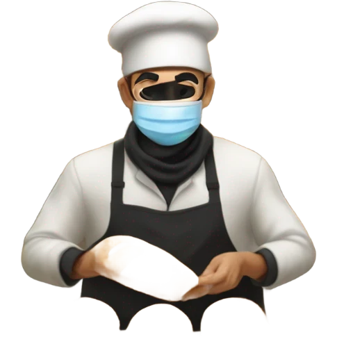 bank robber counting bread emoji