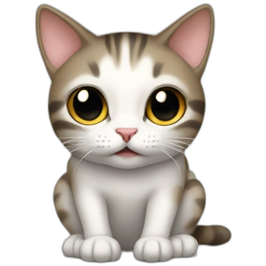 cat on the human knees emoji