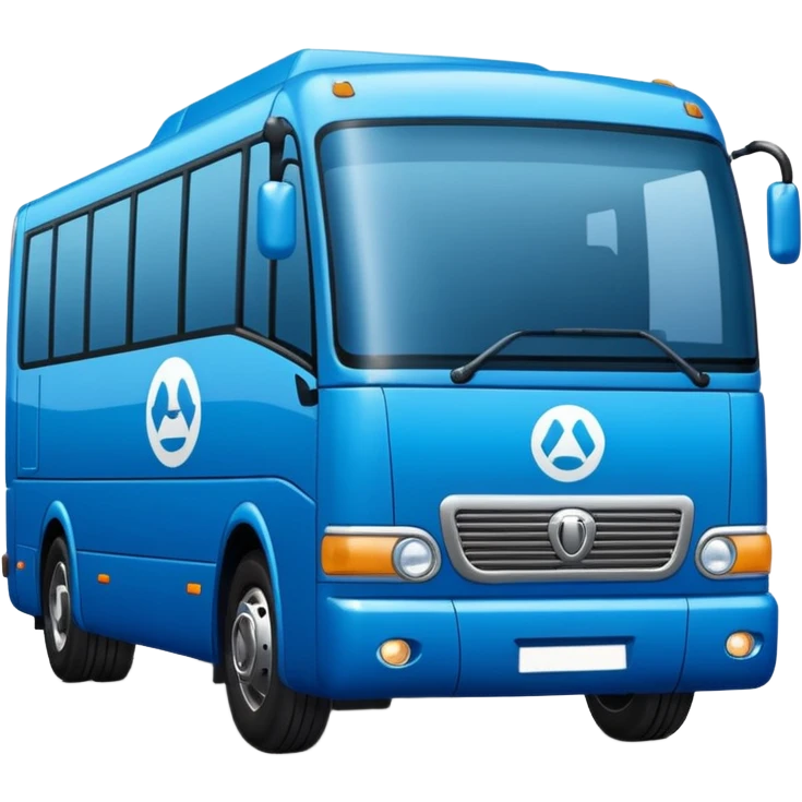 autobus para equipo azul  juton emoji