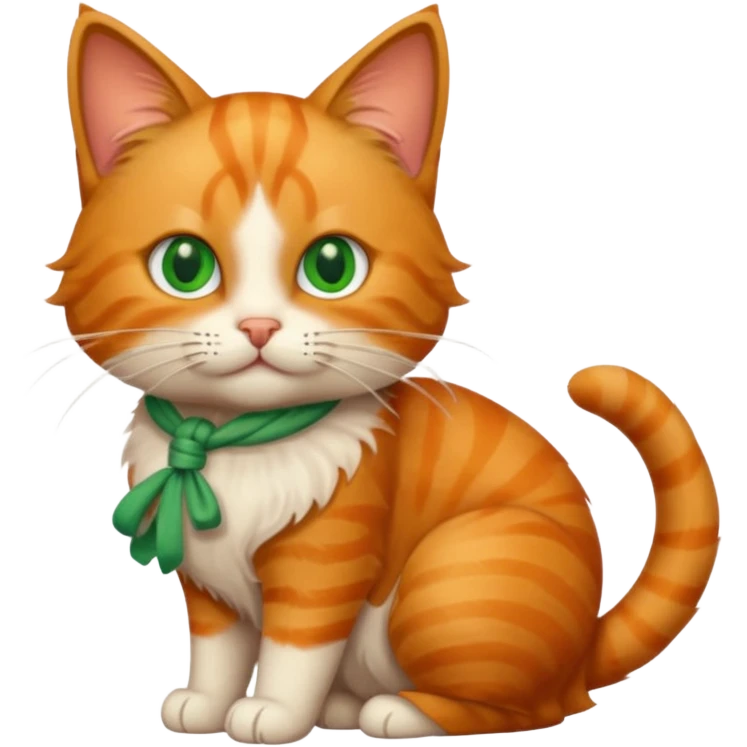 a cat with a knot in its tail emoji