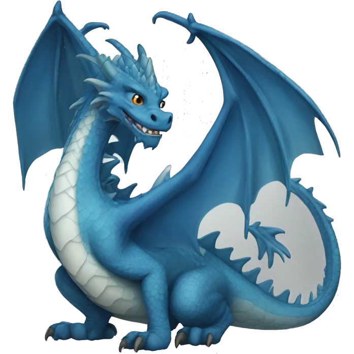 eastern blue dragon emoji