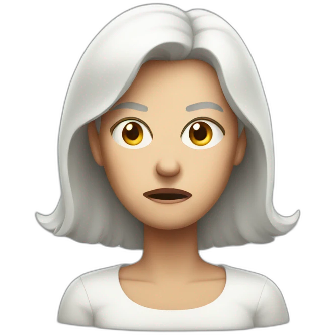 Angry white mother emoji