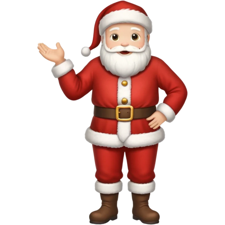 papai noel fofinho de corpo inteiro emoji
