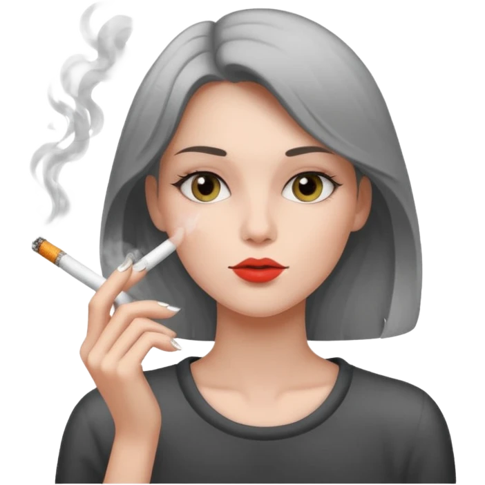 Girl smoking emoji