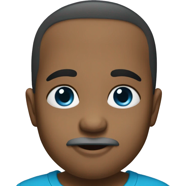 Coração azul bebê  emoji