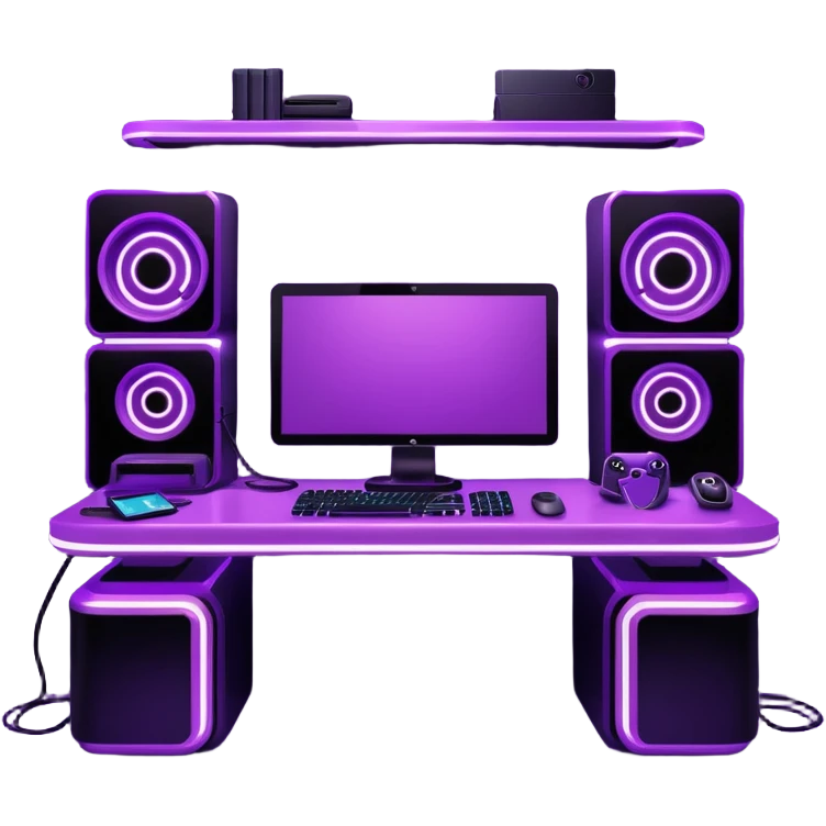 purple gaming setup emoji