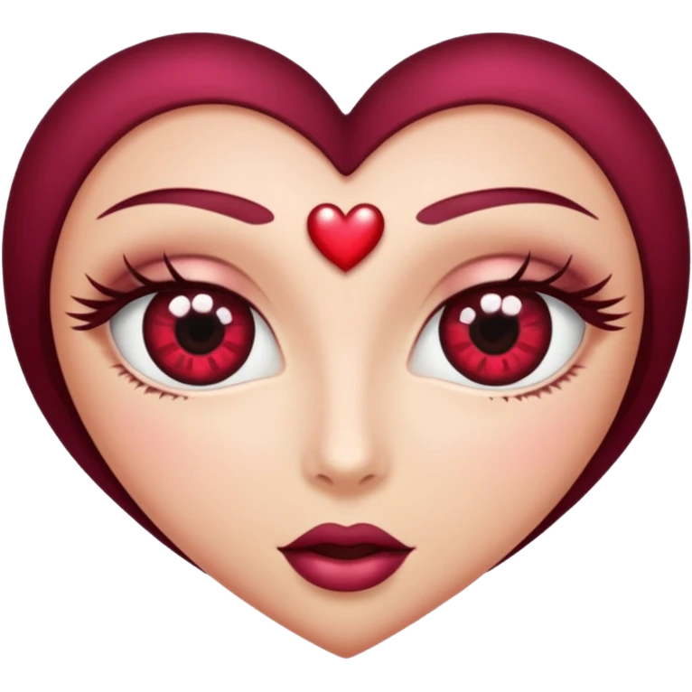 😍的心心眼 變成🍷 emoji