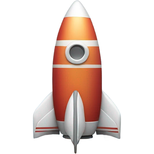 rocket with gradient emoji
