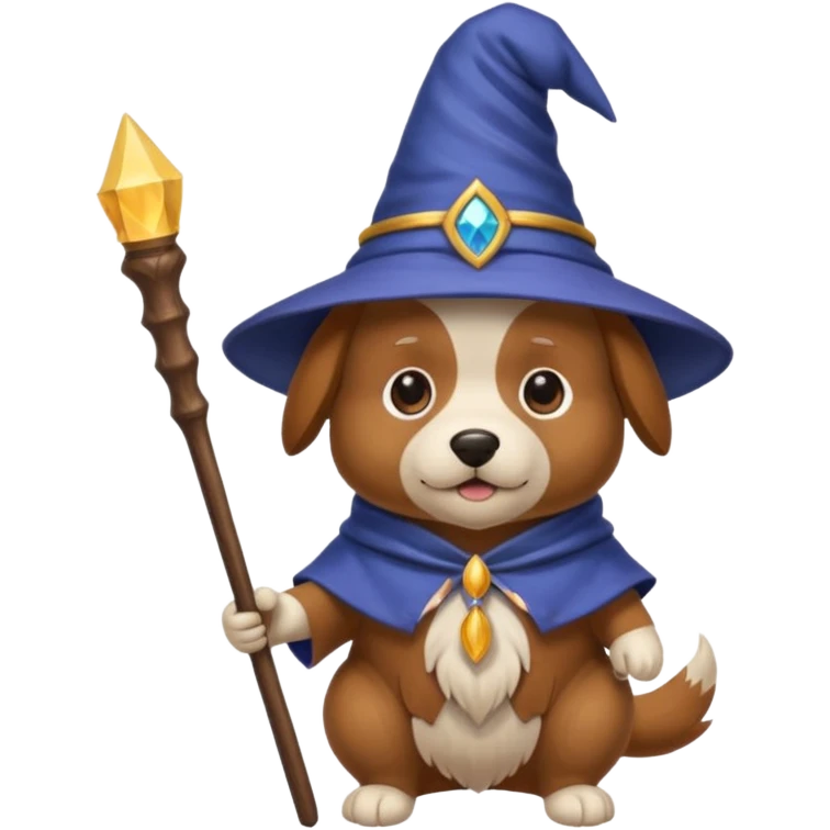Dog wizard emoji