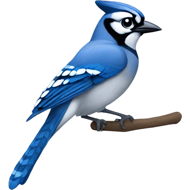 minimalistic bluejay emoji