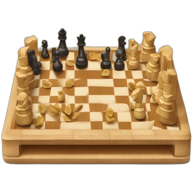Poutine play chess emoji