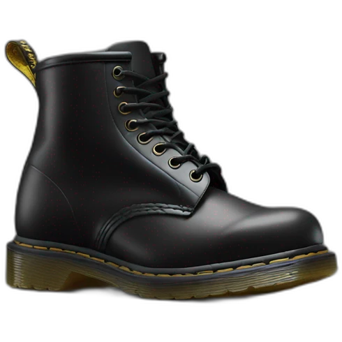 Dr marten’s shoes black emoji