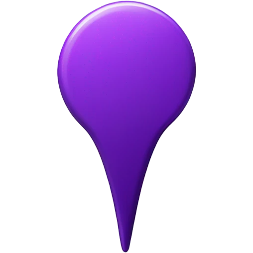 Purple location pin emoji